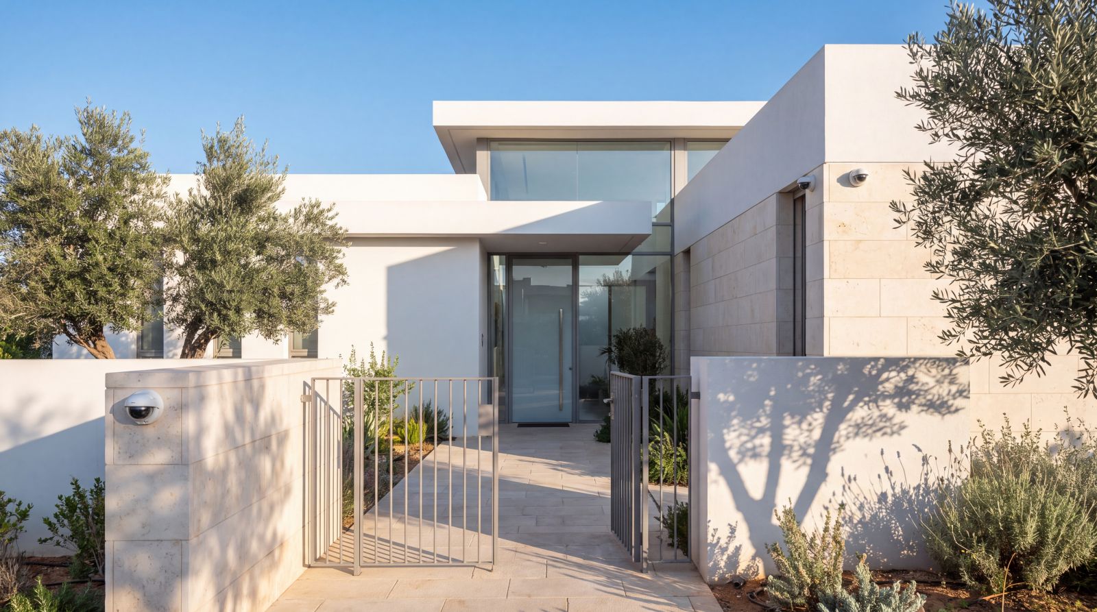 שתי מצלמות מכסות שער כניסה רחב ונקודת מעבר ממוקדת